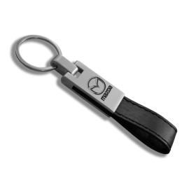 Porte-clés similicuir mat long - Collection Classique